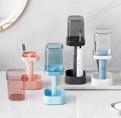 Toothbrush Holder Organizer with Cap