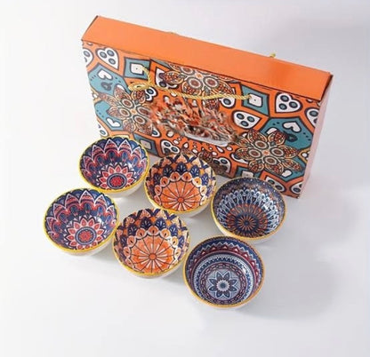 Ceramic Printed Serving Bowls Set