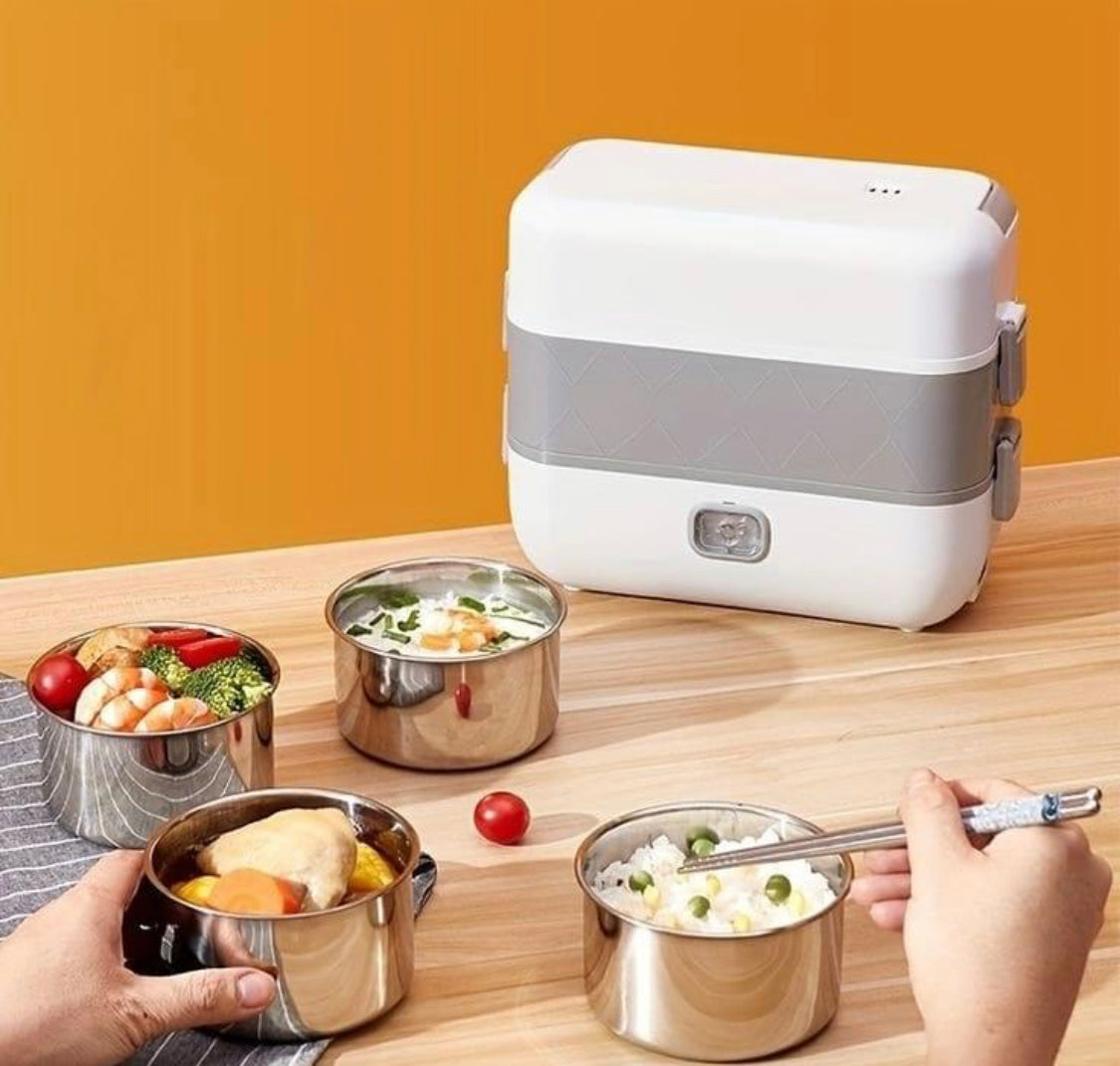 2 Layer Portable Electric Heating Lunch Box