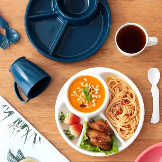 4 Portion Dinner Food Plate