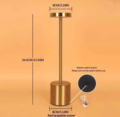 Led Light Metal Touch Lamp (3 Colours)