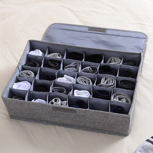 24 Pockets Socks Storage  Organizer Box