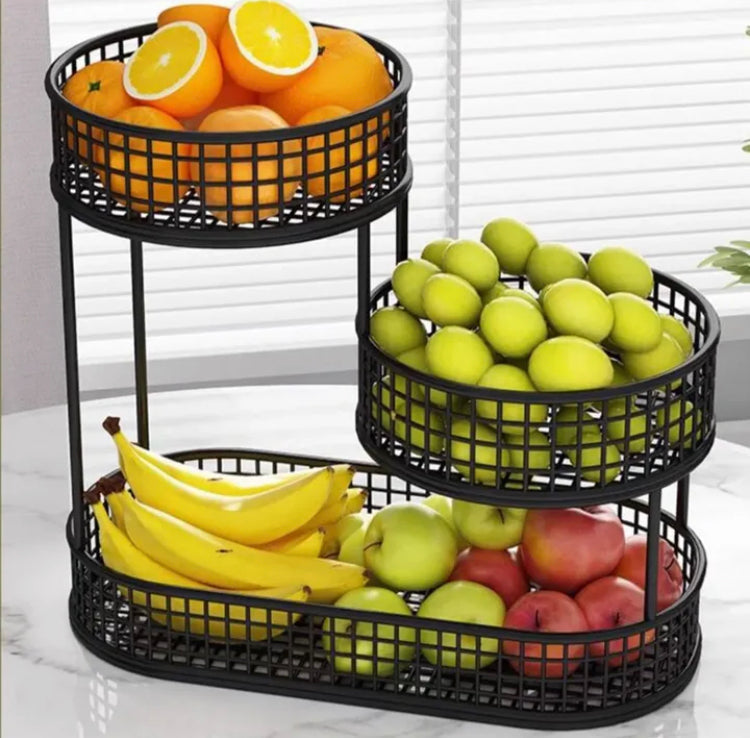 Large Capacity Iron Fruit Basket