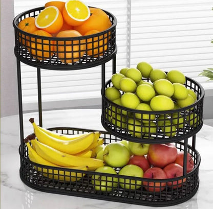 Large Capacity Iron Fruit Basket