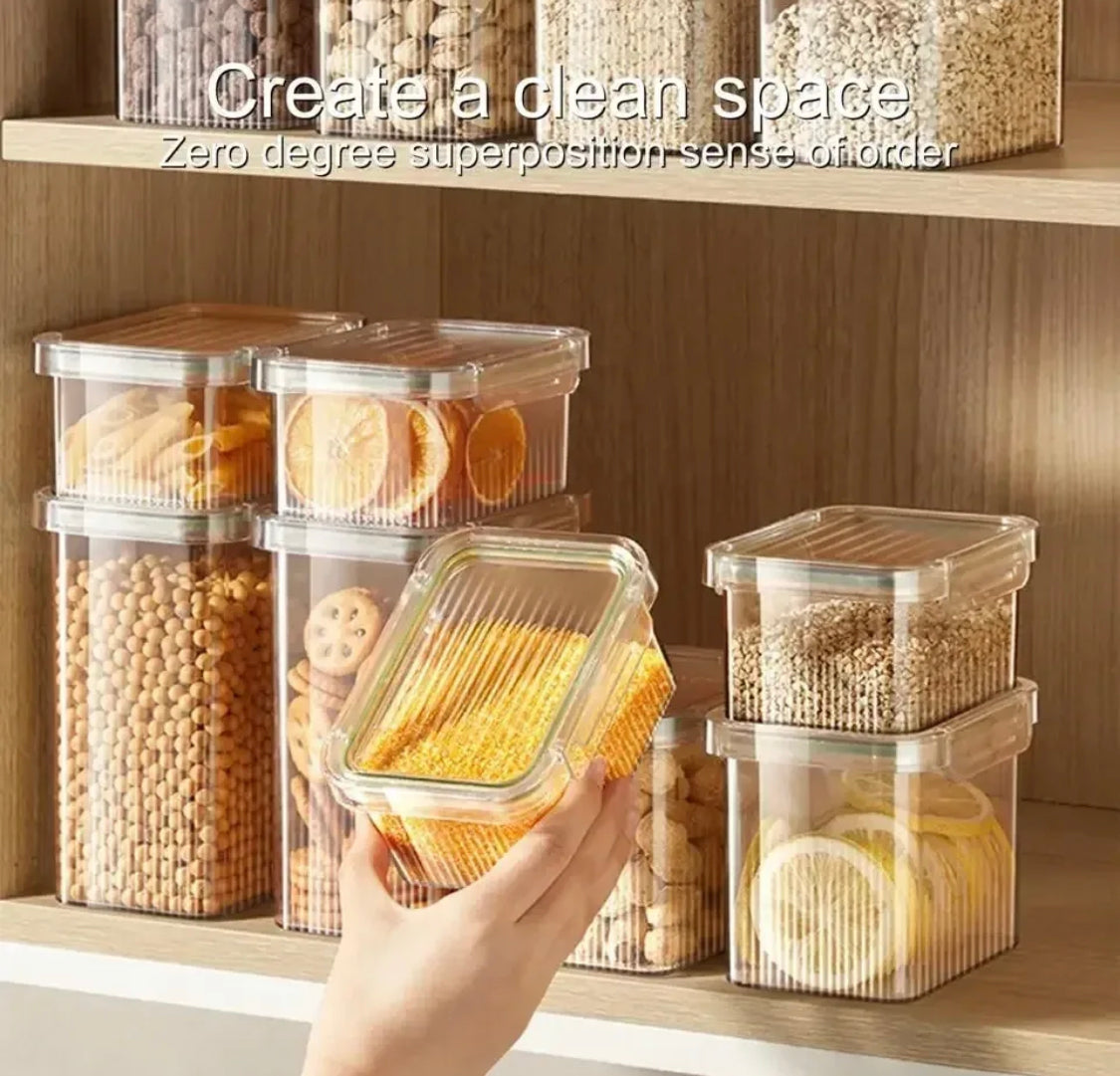 4 Pcs Airtight Food Containers Moisture Proof