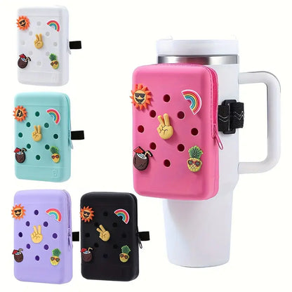 Silicone Tumbler Bag with Charms