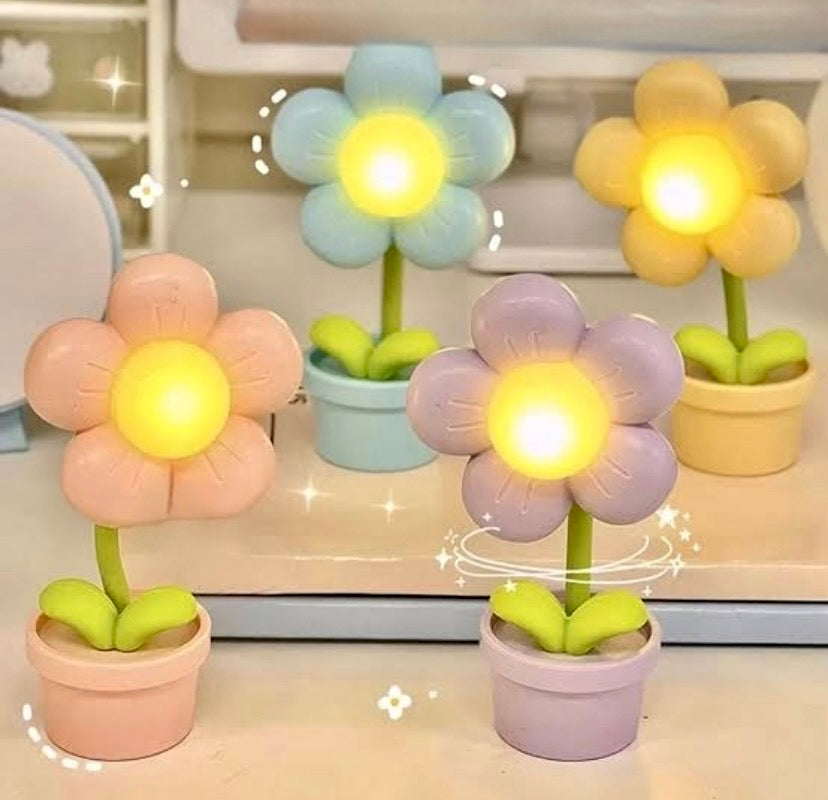 Led Flower Night Light Lamp