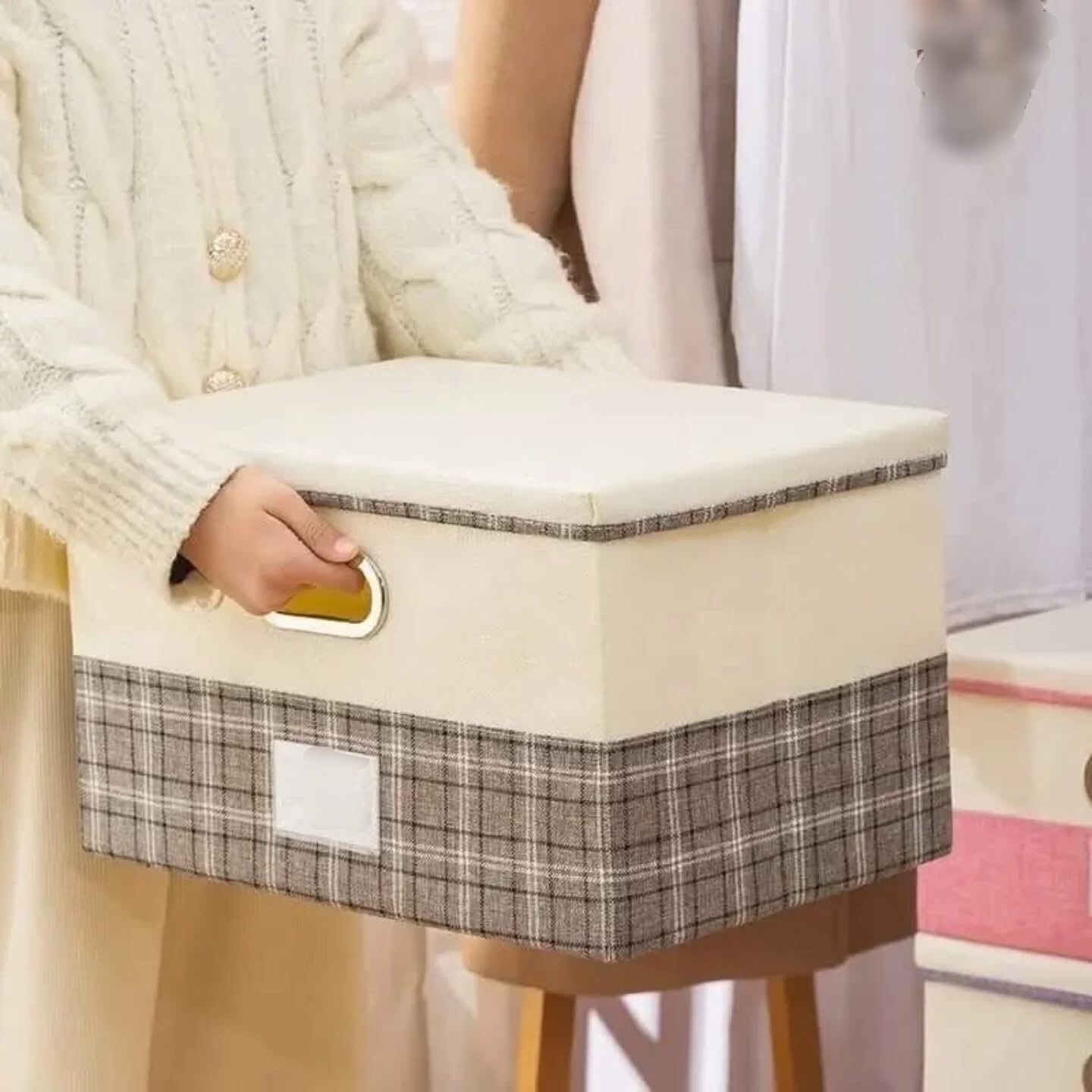 Clothes Storage Box with Cover Lid