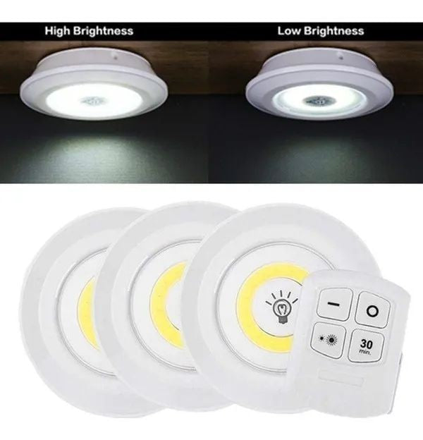 Pack of 3 Led Lights Set with Remote