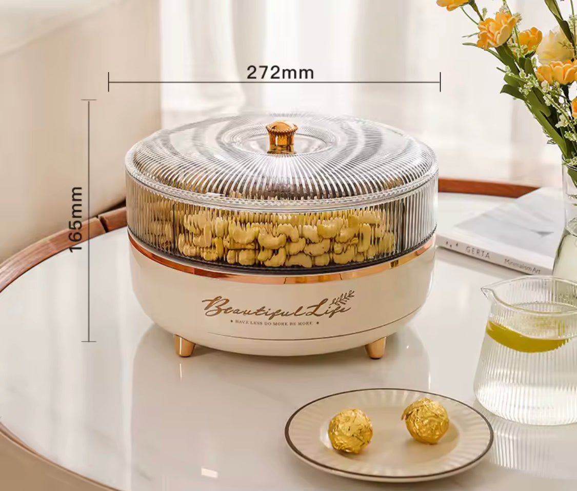 2 Layer Rotating Dryfruit Storage Box