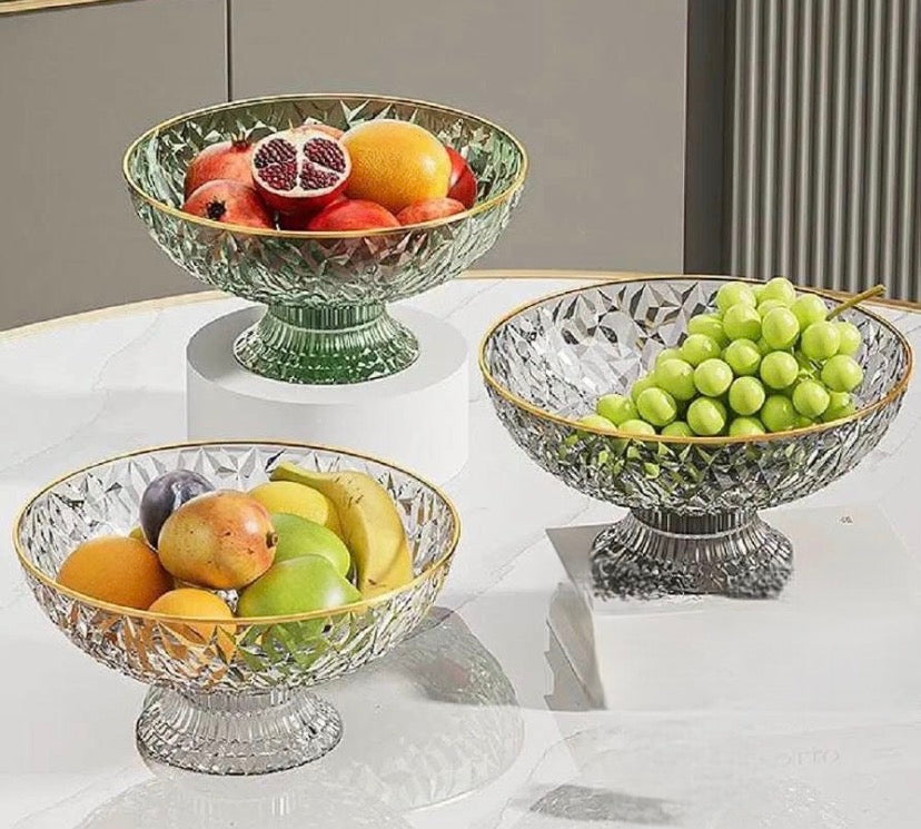 Acrylic Fruit Drain Dish Bowl