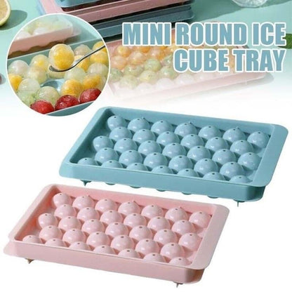 Round Ice Cubes Tray with Lid