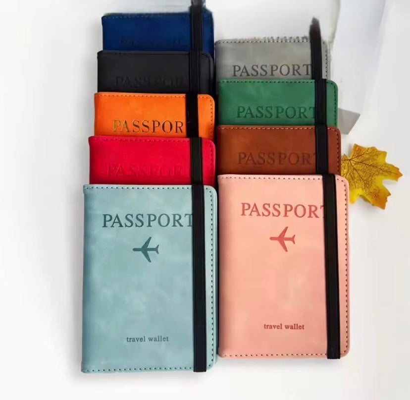 Travel Passport Wallet with Card Holder