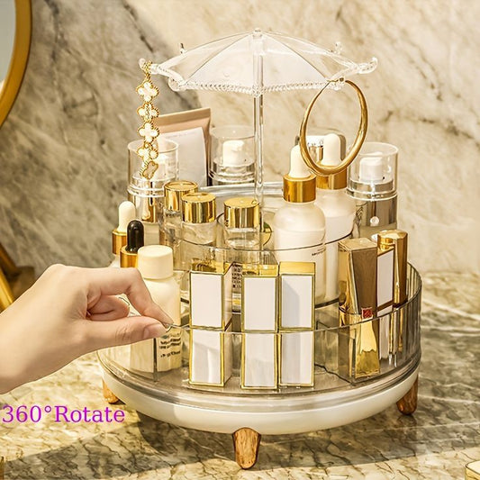 360 Rotation Acrylic Makeup Organizer