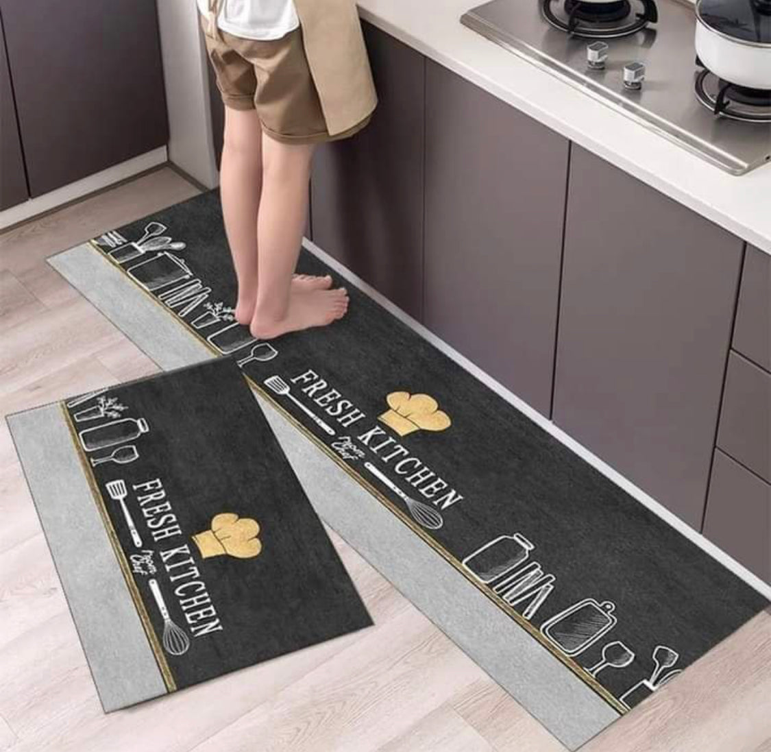 Pack Of 2 Non-Slip Floor mat