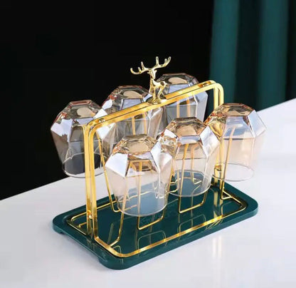 Nordic Style Metal Glass Stand Rack