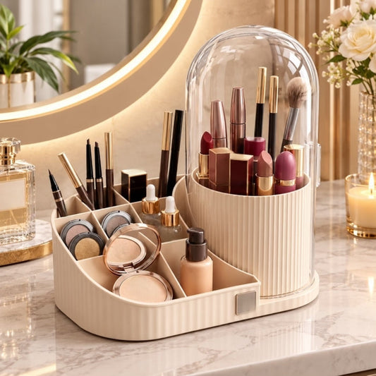 Rotating Brushes Holder with Storage Tray