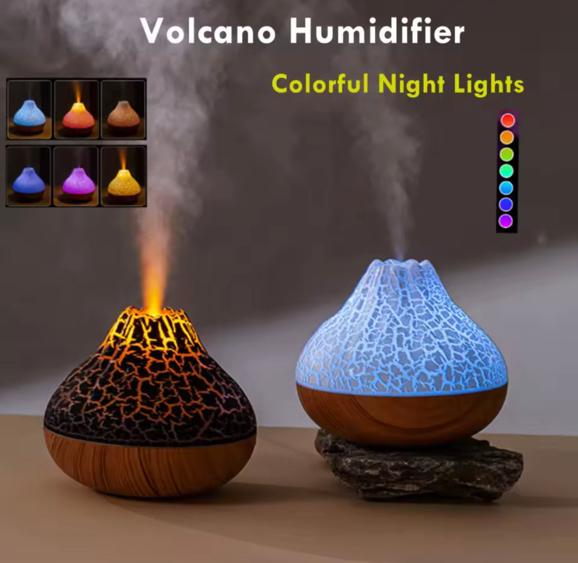 300ml Multicolour Air Humidifier Diffuser