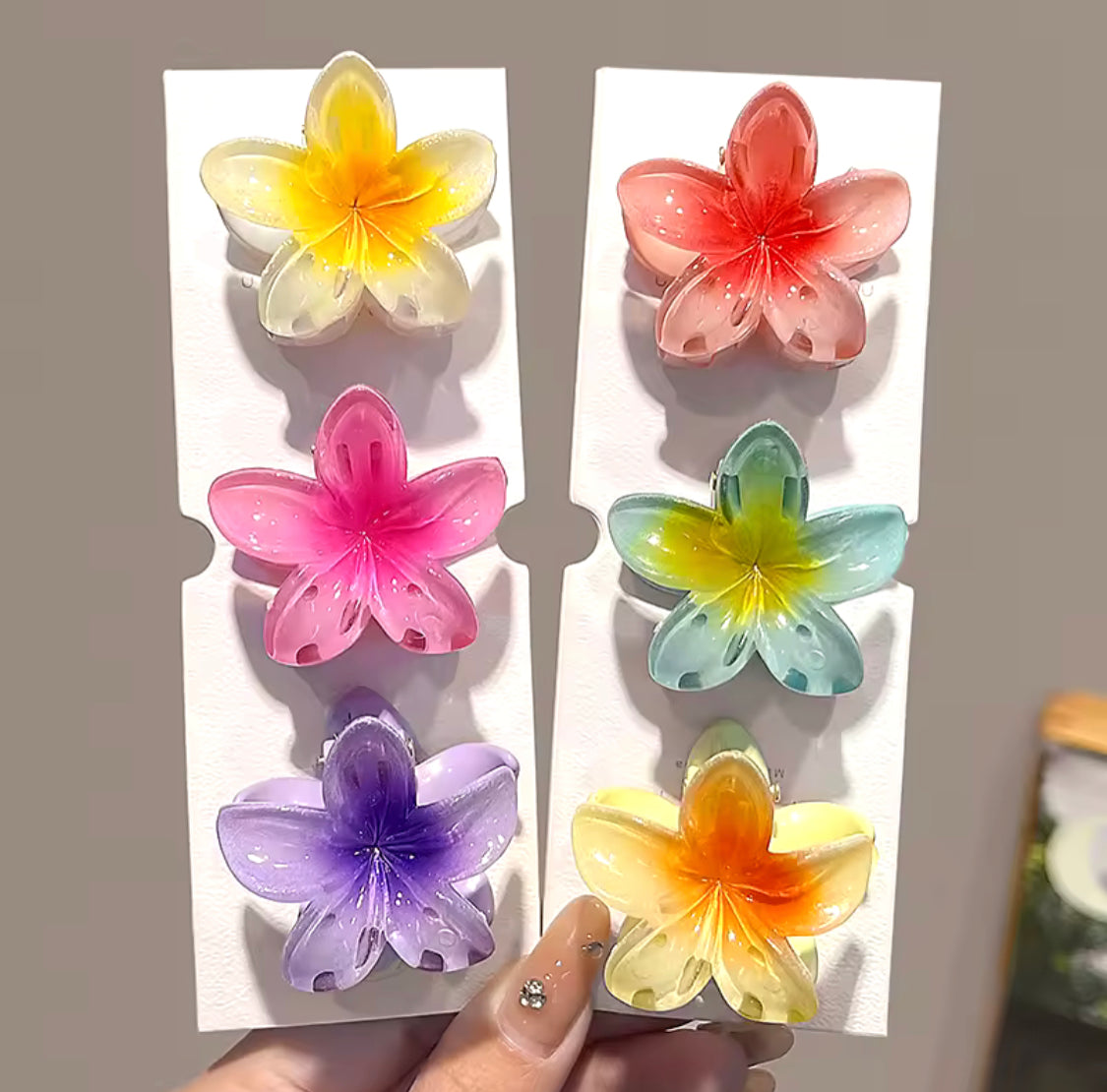 Flower Hair Claw Clip for Girls