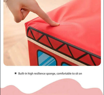 Foldable Bus Shape Storage Box for Toys Kids