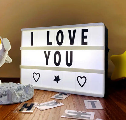 Led Light Frame with Replacement Letters & Numbers