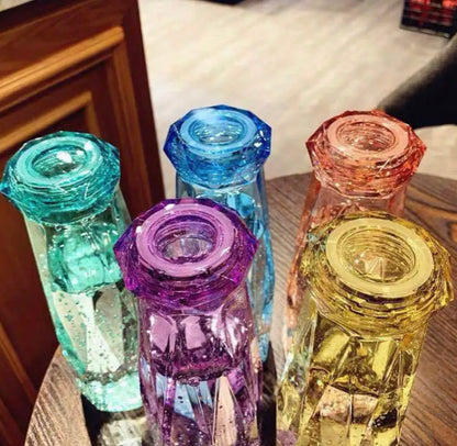420 ml Transparent Diamond Water Bottle