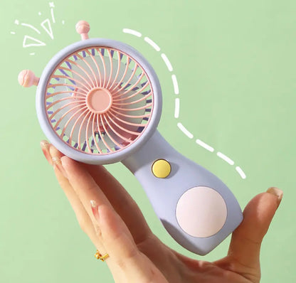 1PC Cute Snail Rechargeable Fan