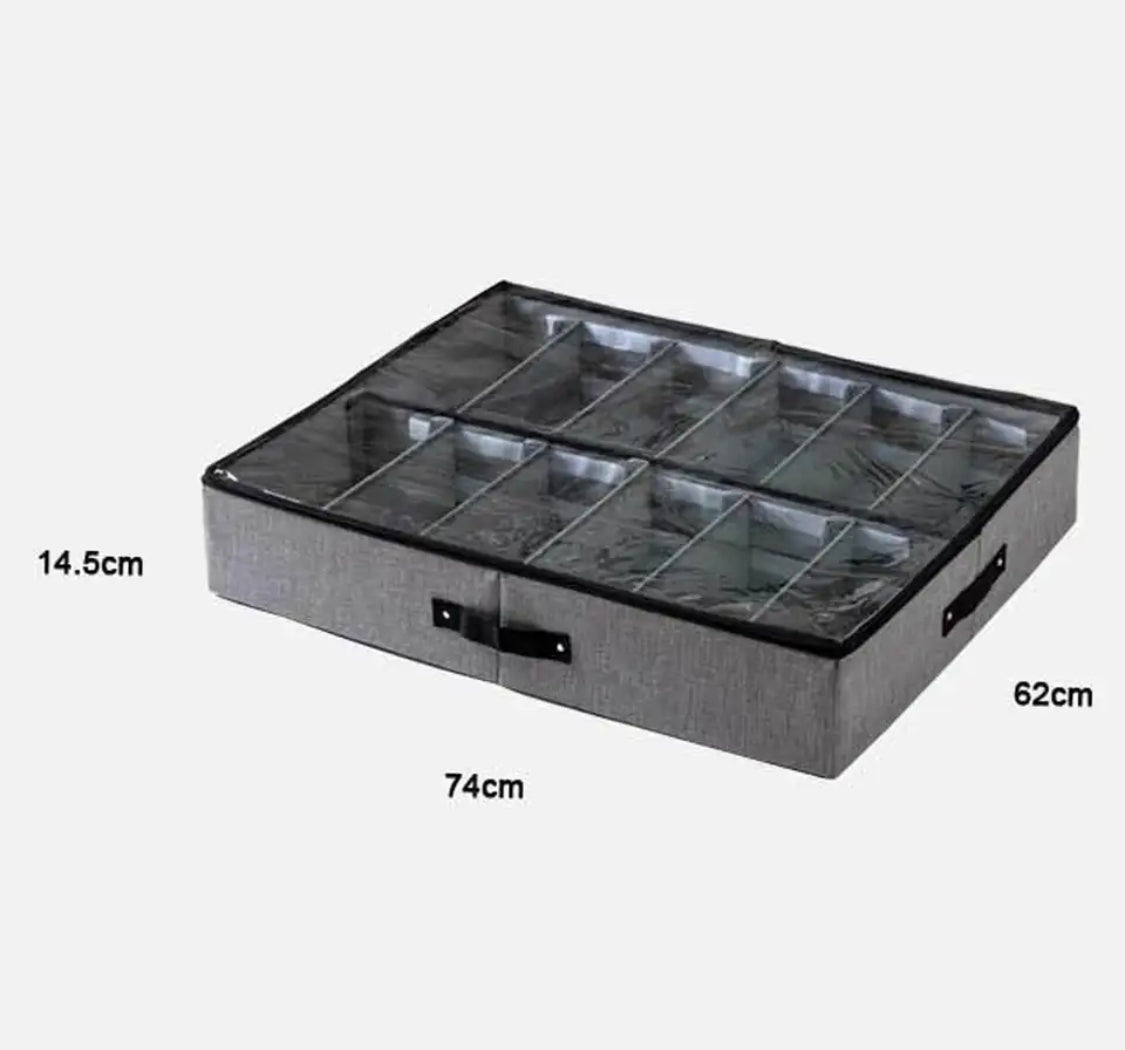 Non Wooven Under Bed Shoes Organizer