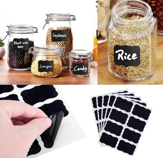 24 Pcs Waterproof Jars Stickers