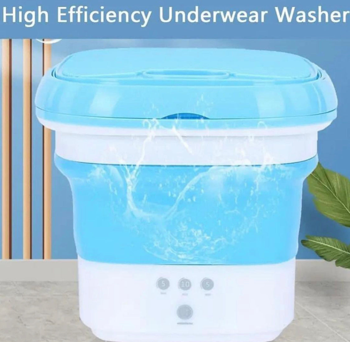 1.8 L Foldable Washing Machine with Drying Bucket