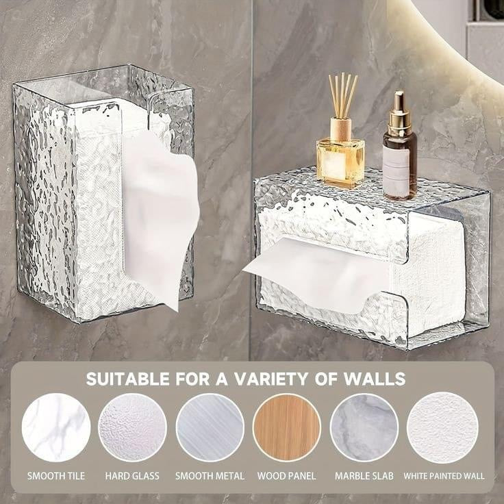 Wall-Mounted Acrylic Tissue Box