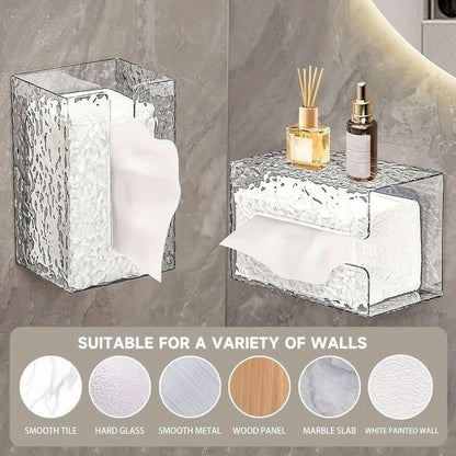 Wall-Mounted Acrylic Tissue Box