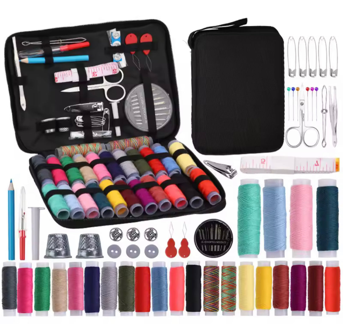 98 pcs Sewing Kit with Black Bag
