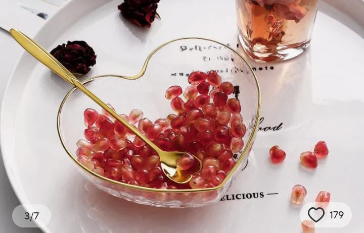 3 Pcs Heart Shape Bowls Set