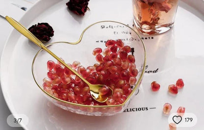 3 Pcs Heart Shape Bowls Set
