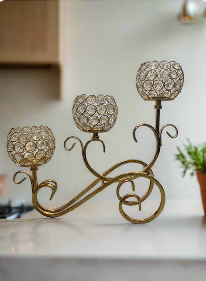 3 Step Metal Candle Holder For Decoration