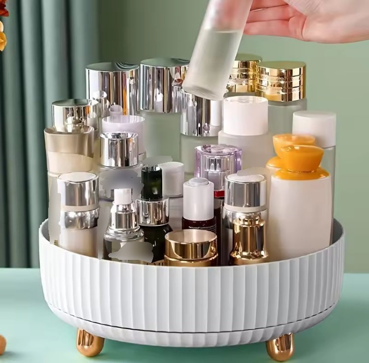 Rotating Vanity Makeup Perfumes Tray