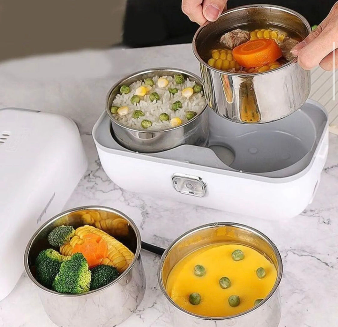 2 Layer Portable Electric Heating Lunch Box