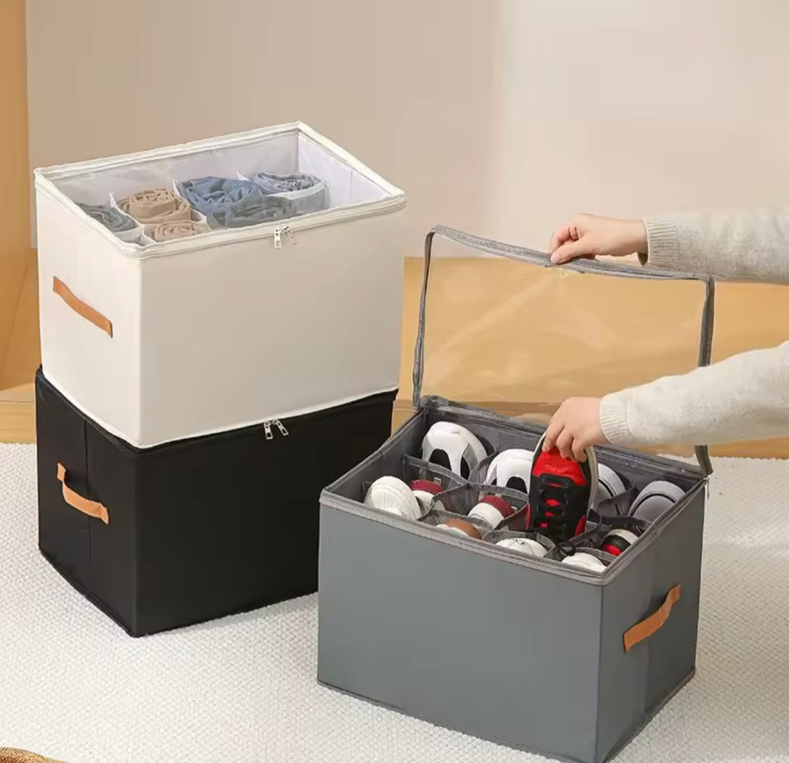 12 Grid Foldable Shoe Storage Box