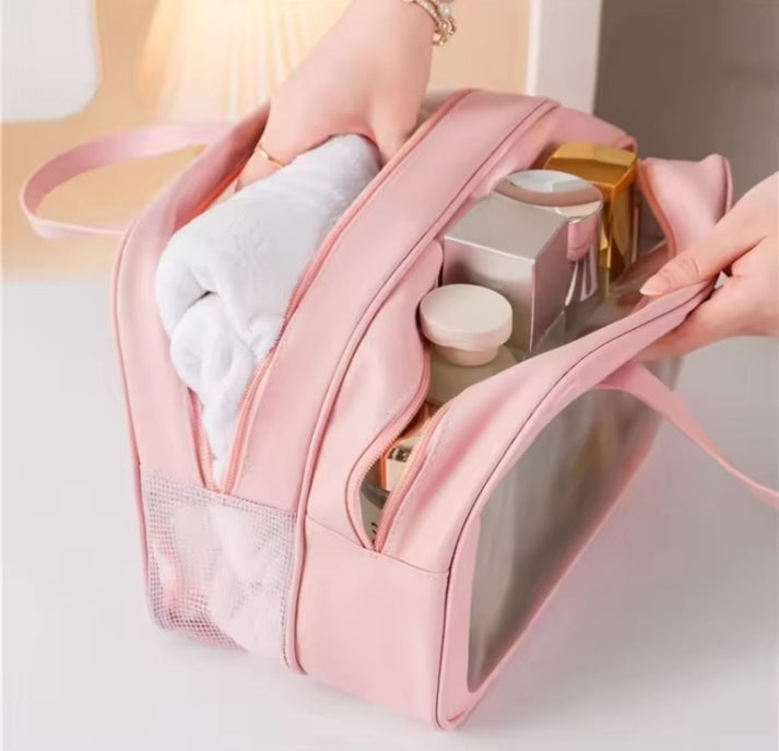 2 in 1 Dry and Wet Double Layer Makeup Bag