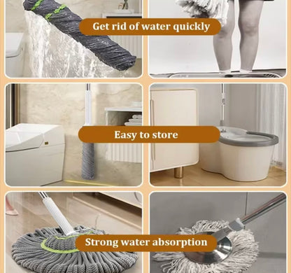 Easy Squeeze Adjustable Cleaning Mop