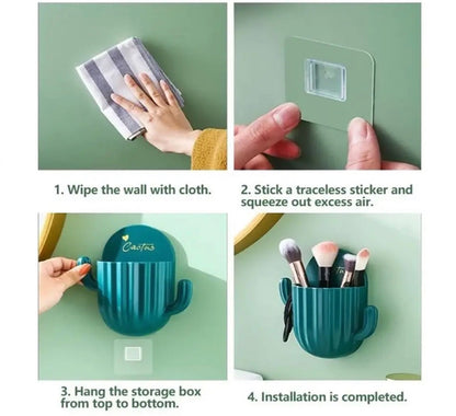 Wall Self-adhesive Storage Rack Toothpaste Holder