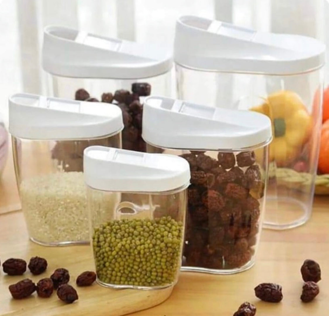 5 Pcs Acrylic Jars Set