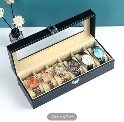 Leather Watch Box Organizer