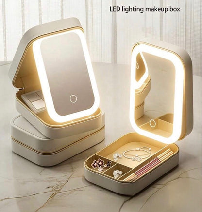 3 Colours Led Makeup Bag with Mirror