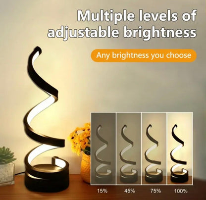 Spiral 3 Colours Light Lamp for Home Decor