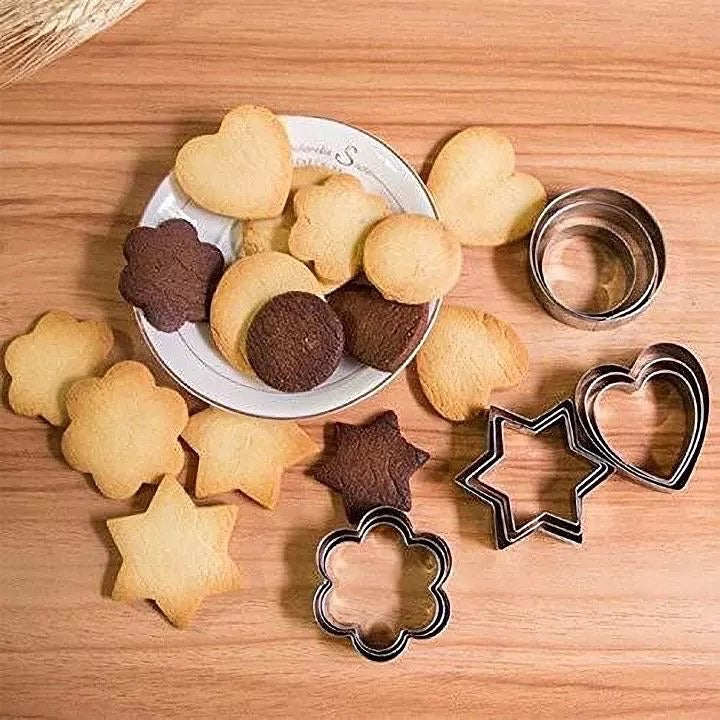 12 Pcs Stainless Steel Cookies Cutter