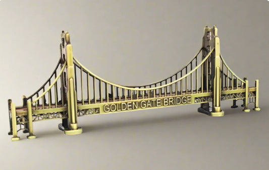 Metal Golden Gate Bridge Model For Decoration