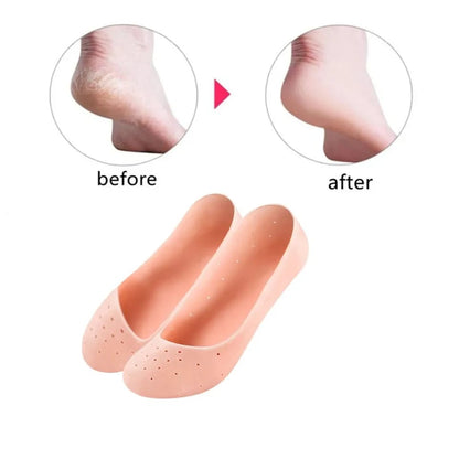 Silicone Moisturising Full Heel Socks