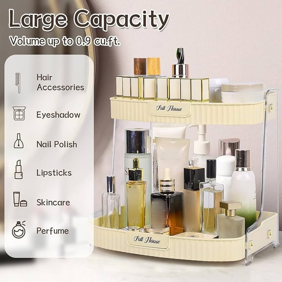 2 Layer Cosmetic Makeup Organizer